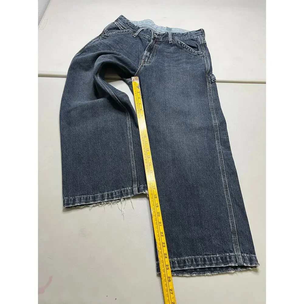 Vintage Levi's‎ Carpenter Jeans W32 Vintage Y2K Cropped Wide Leg Workwear Denim